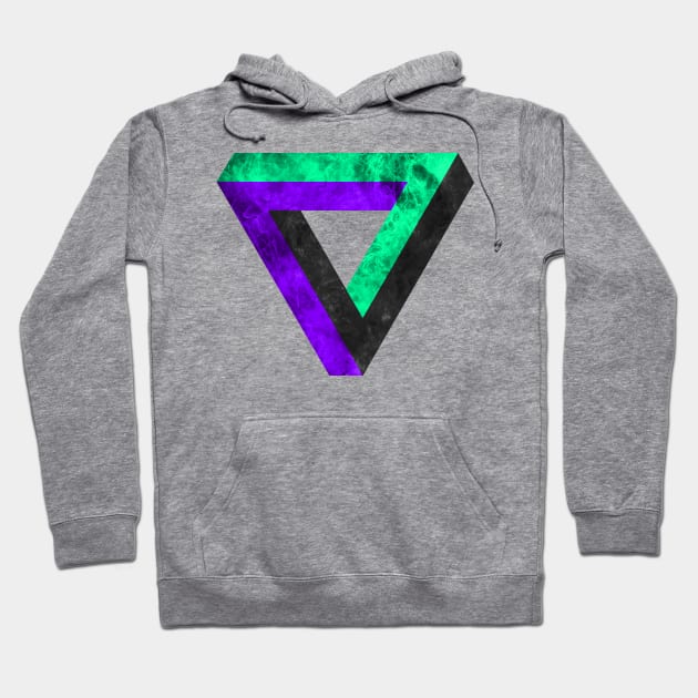 Modern triangle forever on fire Hoodie by Cocolima